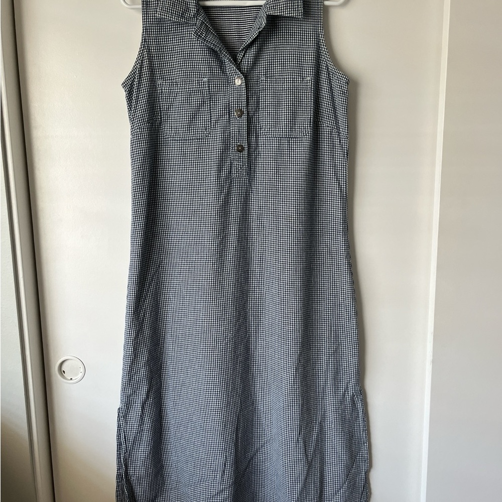 Vintage Sleeveless Checkered Dress